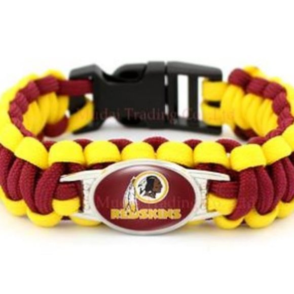 WASHINGTON REDSKINS NFL Paracord Bracelet NEW - Picture 1 of 2
